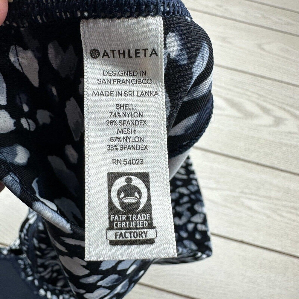 Athleta Womens S Spotty Up For Anything Blue Gray‎ Cropped Leggings Mesh - Picture 5 of 10